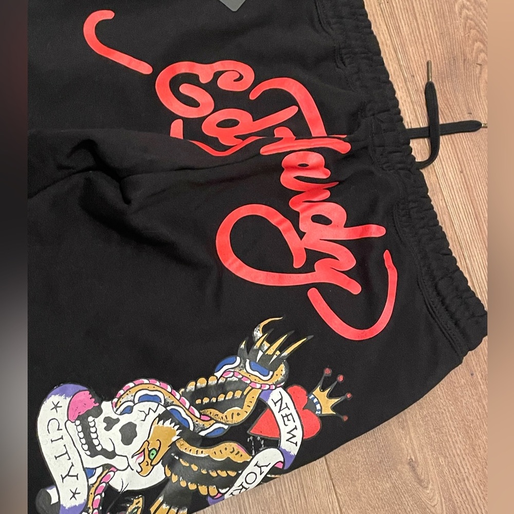 Ed hardy flared sweat pants